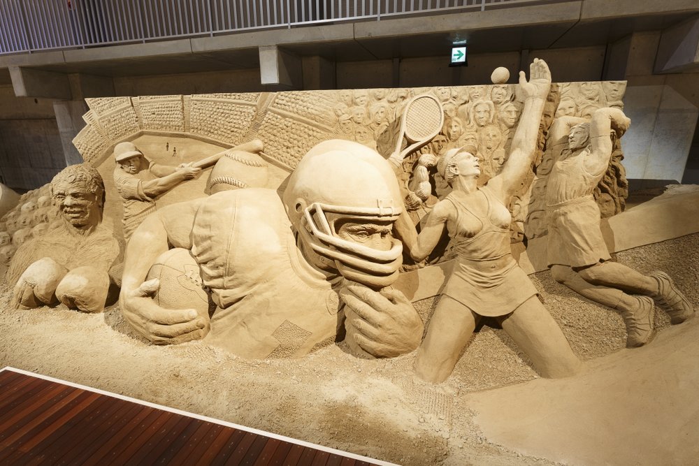 砂の美術館第1期作品画像 アメリカのスポーツ