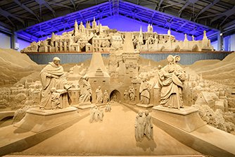 砂の美術館館内 展示砂像イメージ